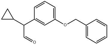 Benzeneacetaldehyde, α-cyclopropyl-3-(phenylmethoxy)- Struktur