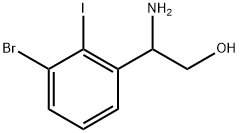 2-amino-2-(3-bromo-2-iodophenyl)ethan-1-ol Structure