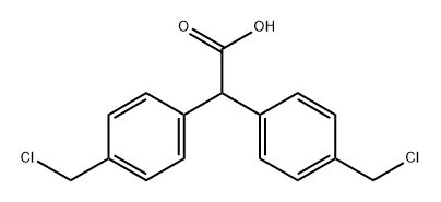 4.4-二氯甲基二苯酸 结构式