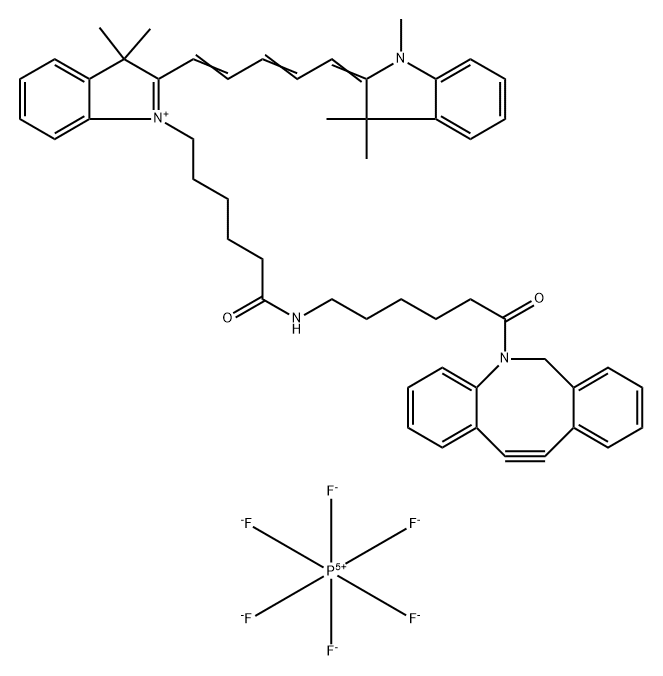 CY5-C6-二苯并环辛炔, 2360411-64-7, 结构式