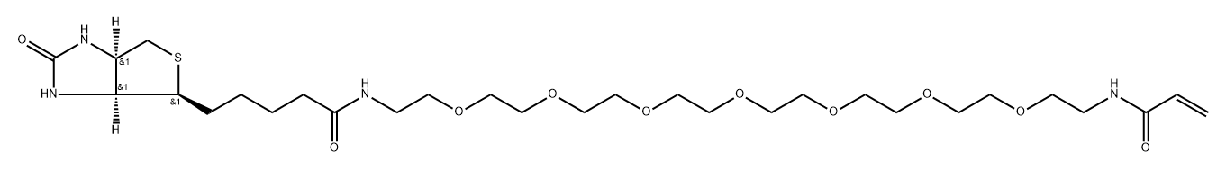 Biotin-PEG7-Acrylamide 化学構造式