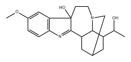 (2S)-1,2,3,4,4aβ,5,6,7,7a,12bβ-デカヒドロ-4α-(1-ヒドロキシエチル)-9-メトキシ-2α,5α-メタノインドロ[3,2-d][1]ベンゾアゼピン-7a-オール 化学構造式