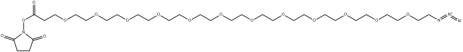 Azido-PEG12-NHS ester, 2363756-50-5, 结构式