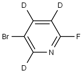 5-bromo-2-fluoropyridine-3,4,6-d3 Struktur