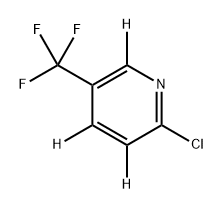 2-chloro-5-(trifluoromethyl)pyridine-3,4,6-d3 Struktur