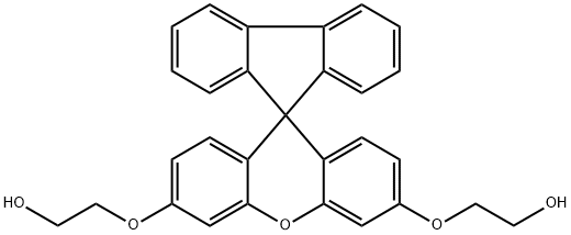 2,2'-(spiro[fluorene-9,9'-xanthene]-3',6'-diylbis(oxy))diethanol Structure