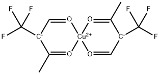 ビス(トリフルオロ-2,4-ペンタンジオナト)銅(ＩＩ) 化学構造式