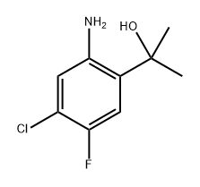 2-(2-氨基-4-氯-5-氟苯基)-2-丙醇,2370014-05-2,结构式