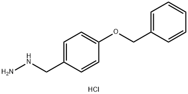 Hydrazine, [[4-(phenylmethoxy)phenyl]methyl]-, hydrochloride 化学構造式
