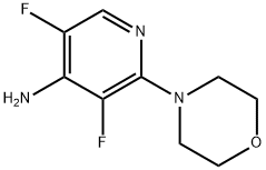 3,5-difluoro-2-morpholinopyridin-4-amine Structure
