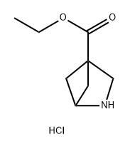 2-Azabicyclo[2.1.1]hexane-4-carboxylic acid, ethyl ester, hydrochloride (1:1) Structure