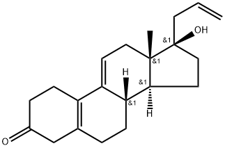 17A-烯丙基-17P-羟基雌甾-5(10),9(11)-二烯-3-酮 结构式