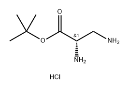 L-Alanine, 3-amino-, 1,1-dimethylethyl ester, hydrochloride (1:2) Struktur