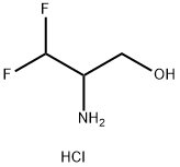 2-amino-3,3-difluoropropan-1-ol hydrochloride,2377033-32-2,结构式