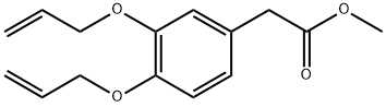2-[3,4-双(烯丙基氧基)苯基]乙酸甲酯, 2377320-50-6, 结构式