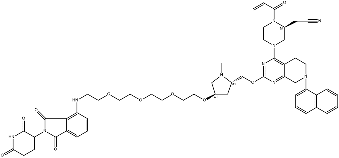 PROTAC K-RAS DEGRADER-1, 2378258-52-5, 结构式