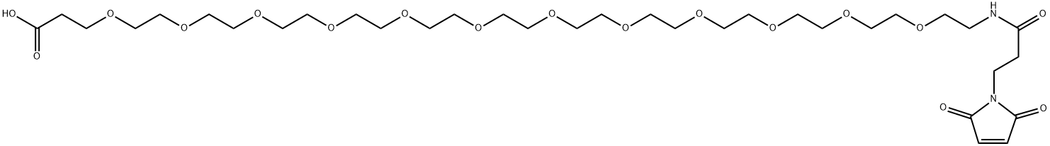 MAL-AMIDO-PEG12-ACID, 2378428-27-2, 结构式