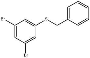 Benzyl(3,5-dibromophenyl)sulfane Struktur