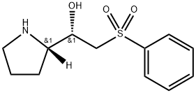 2-Pyrrolidinemethanol, α-[(phenylsulfonyl)methyl]-, (αS,2S)- Structure