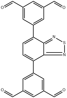 5,5'-(苯并[C][1,2,5]噻二唑-4,7-二基)二间苯二甲醛 结构式
