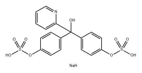 2-Pyridinemethanol, α,α-bis[4-(sulfooxy)phenyl]-, sodium salt (1:2) Structure