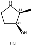 cis-2-Methyl-pyrrolidin-3-ol hydrochloride Struktur
