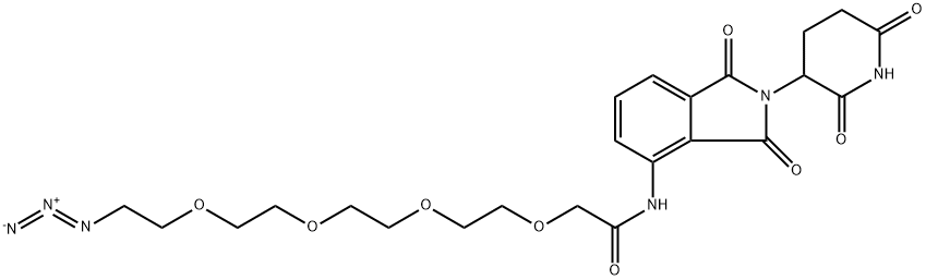 Pomalidomide-PEG4-N3, 2380273-68-5, 结构式