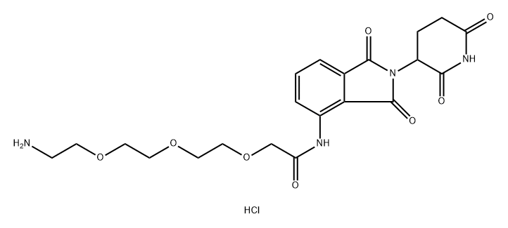Pomalidomide-PEG3-NH2 hydrochloride Structure