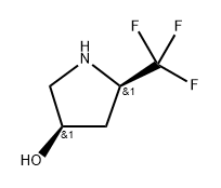 (3R,5R)-5-(trifluoromethyl)pyrrolidin-3-ol Struktur