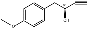 Benzeneethanol, α-ethynyl-4-methoxy-, (αS)- Struktur
