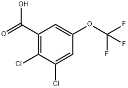2,3-Dichloro-5-(trifluoromethoxy)benzoic acid 结构式