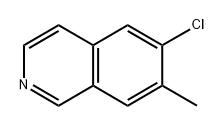 6-chloro-7-methylisoquinoline Structure