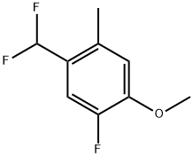 1-(Difluoromethyl)-5-fluoro-4-methoxy-2-methylbenzene Structure