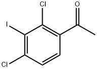 1-(2,4-dichloro-3-iodophenyl)ethanone Struktur