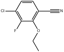 Benzonitrile, 4-chloro-2-ethoxy-3-fluoro-,2383605-46-5,结构式