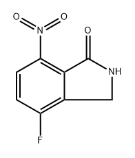 4-fluoro-7-nitro-2,3-dihydro-1H-isoindol-1-one 结构式