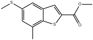 Methyl 7-methyl-5-(methylthio)benzo[b]thiophene-2-carboxylate Structure