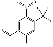 2-fluoro-5-nitro-4-(trifluoromethyl)benzaldehyde Struktur
