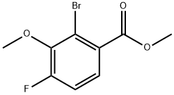 Methyl 2-bromo-4-fluoro-3-methoxybenzoate Structure