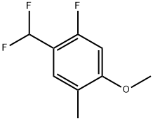1-(Difluoromethyl)-2-fluoro-4-methoxy-5-methylbenzene,2383859-90-1,结构式