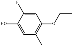 4-Ethoxy-2-fluoro-5-methylphenol 结构式