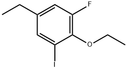 2-Ethoxy-5-ethyl-1-fluoro-3-iodobenzene 结构式