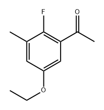 1-(5-Ethoxy-2-fluoro-3-methylphenyl)ethanone Struktur