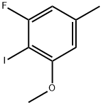1-Fluoro-2-iodo-3-methoxy-5-methylbenzene Struktur