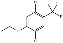1-Bromo-4-chloro-5-ethoxy-2-(trifluoromethyl)benzene Struktur