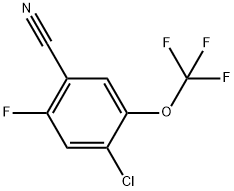 4-Chloro-2-fluoro-5-(trifluoromethoxy)benzonitrile Structure