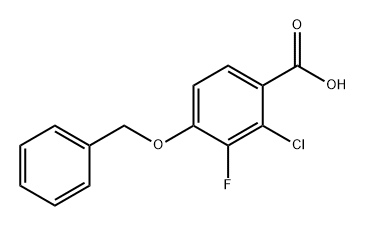 4-(苄氧基)-2-氯-3-氟苯甲酸, 2384555-20-6, 结构式