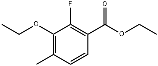 Ethyl 3-ethoxy-2-fluoro-4-methylbenzoate 结构式