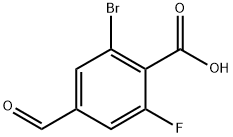 2-溴-6-氟-4-甲酰基苯甲酸,2384847-40-7,结构式