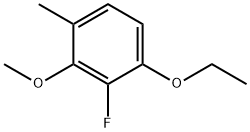 1-Ethoxy-2-fluoro-3-methoxy-4-methylbenzene 结构式